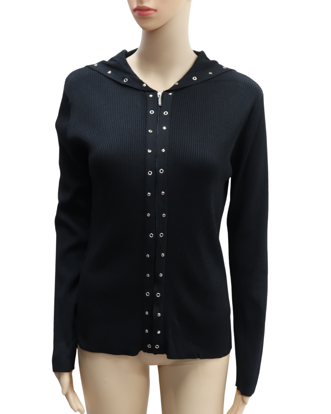 Gilet strié noir - Un Deux Trois - M/L
