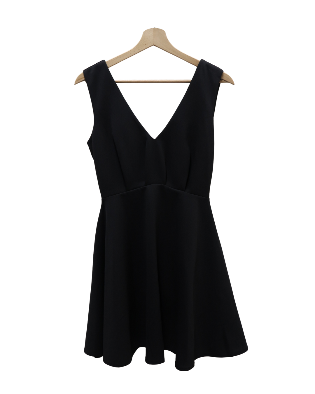 Robe noire avec un noeud au dos - XS