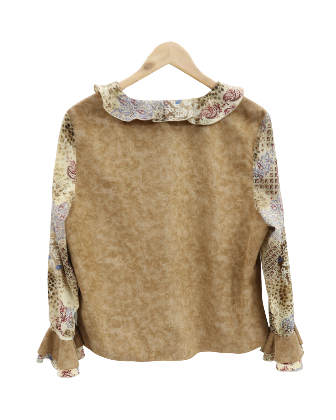 Chemisier camel en daim à motifs - C&A - M