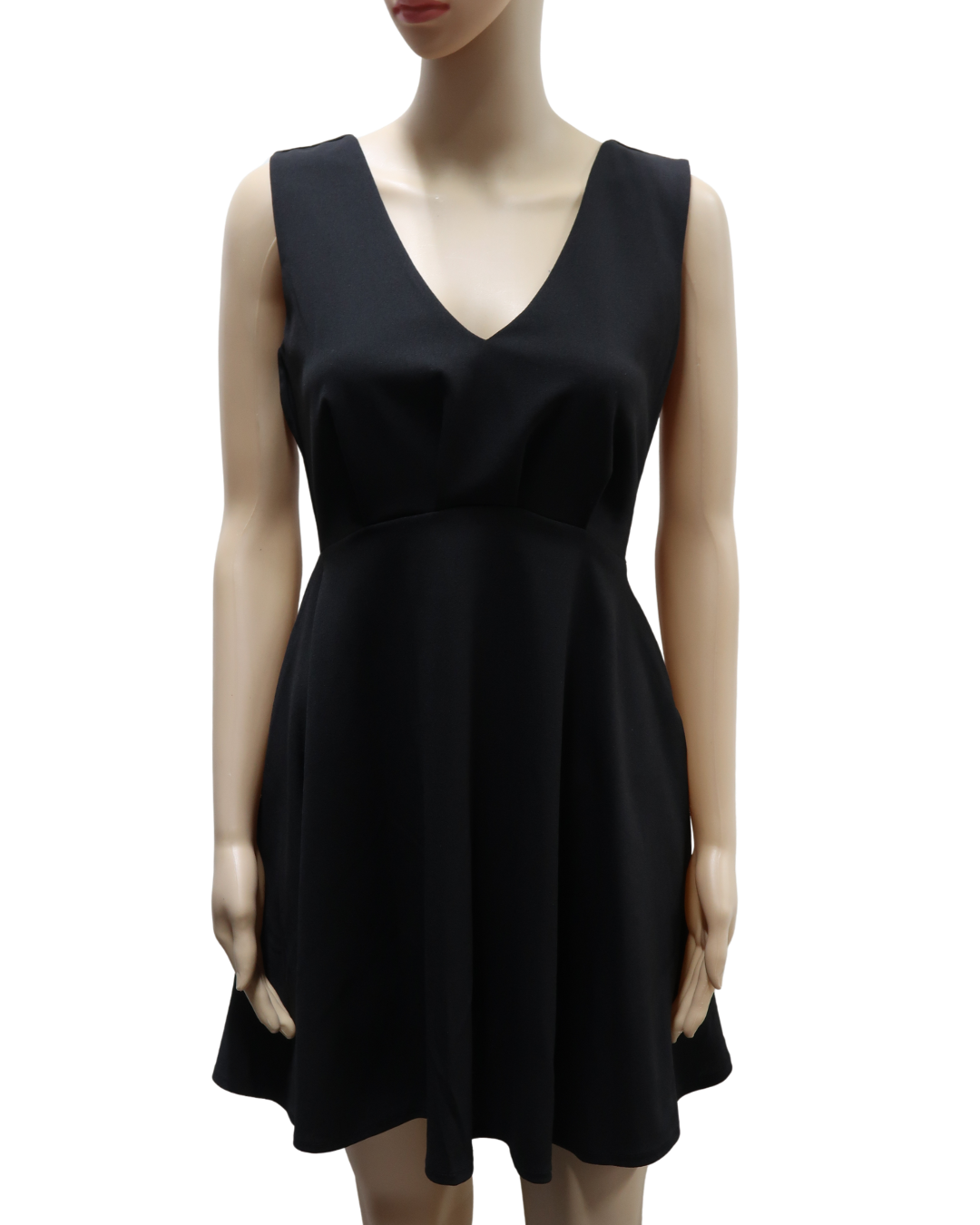 Robe noire avec un noeud au dos - XS