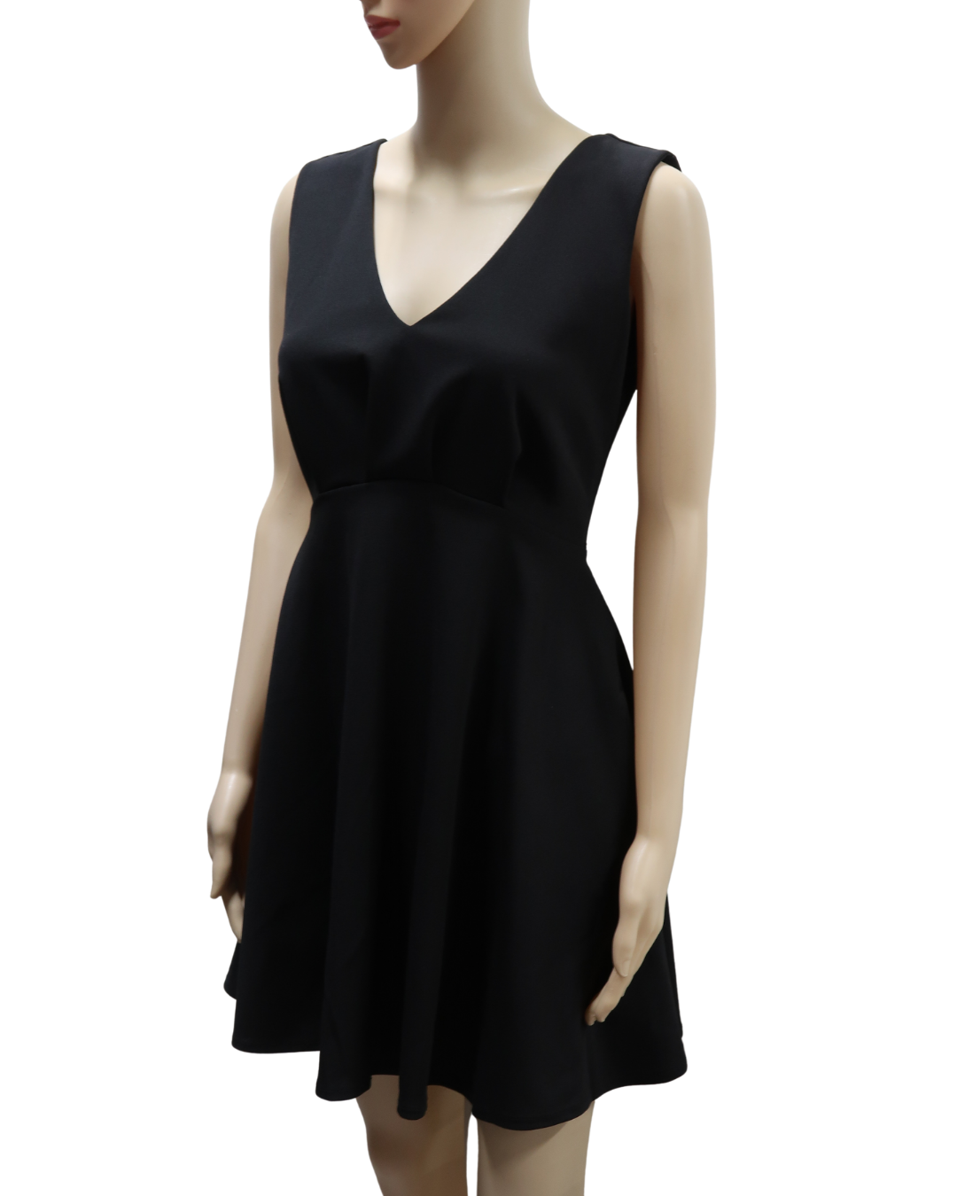 Robe noire avec un noeud au dos - XS