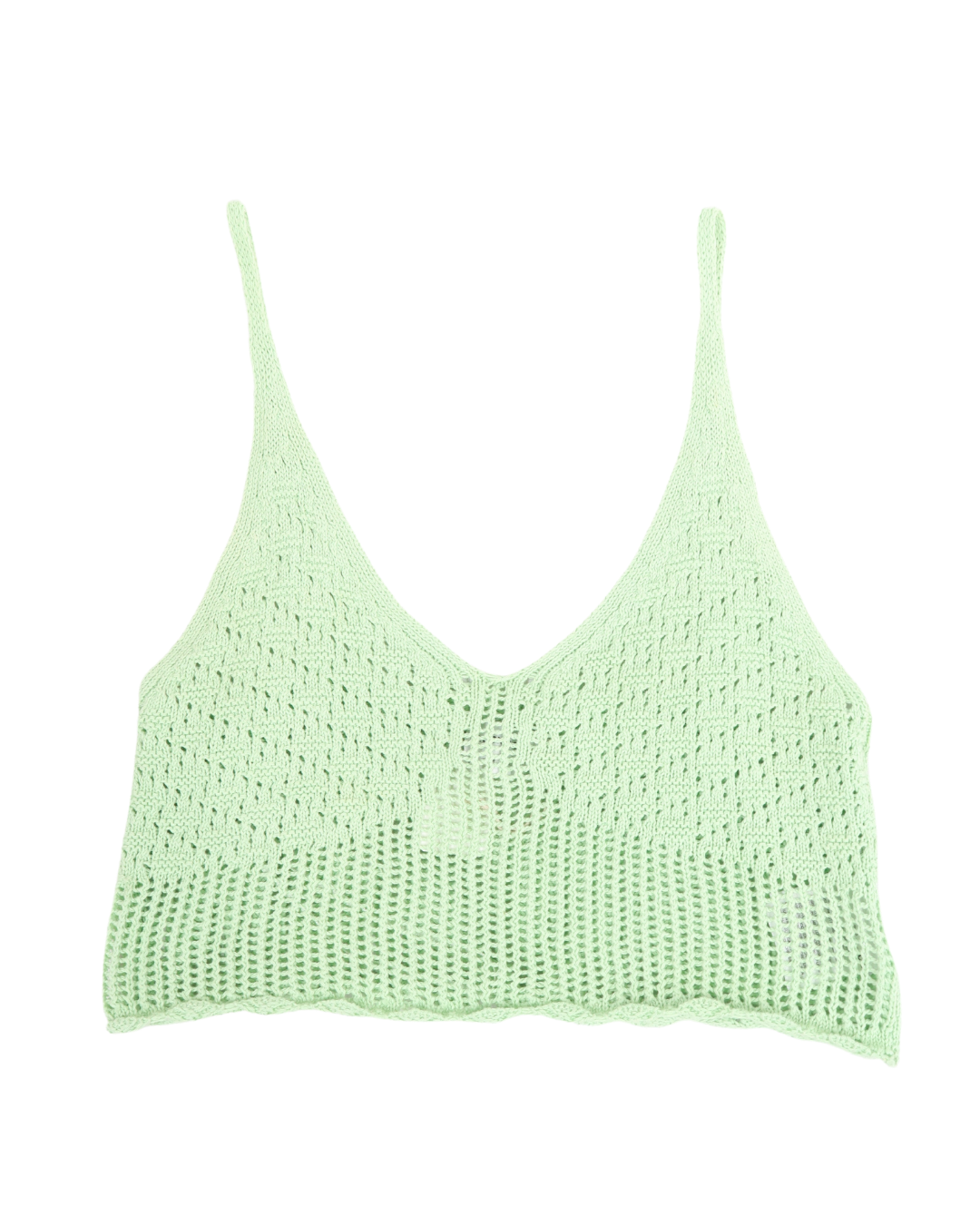 Crop Top en crochet vert pâle - C&A - L