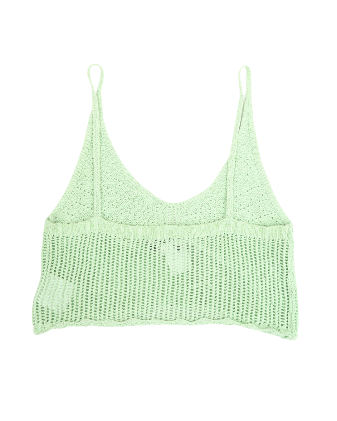 Crop Top en crochet vert pâle - C&A - L