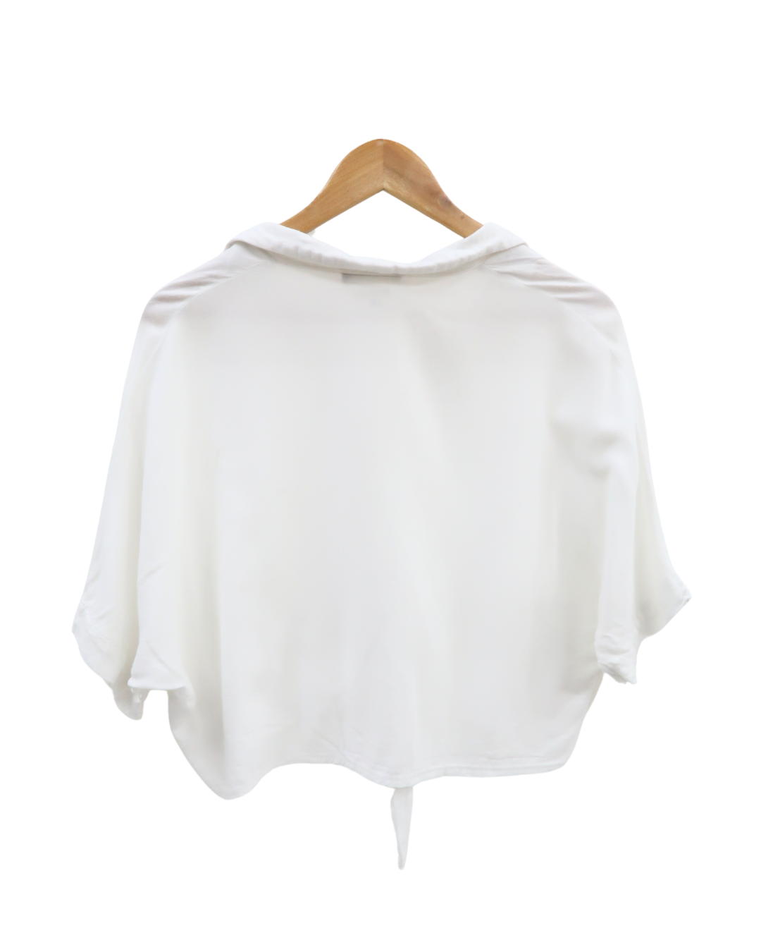 Chemisier blanc avec un noeud - Bershka - L