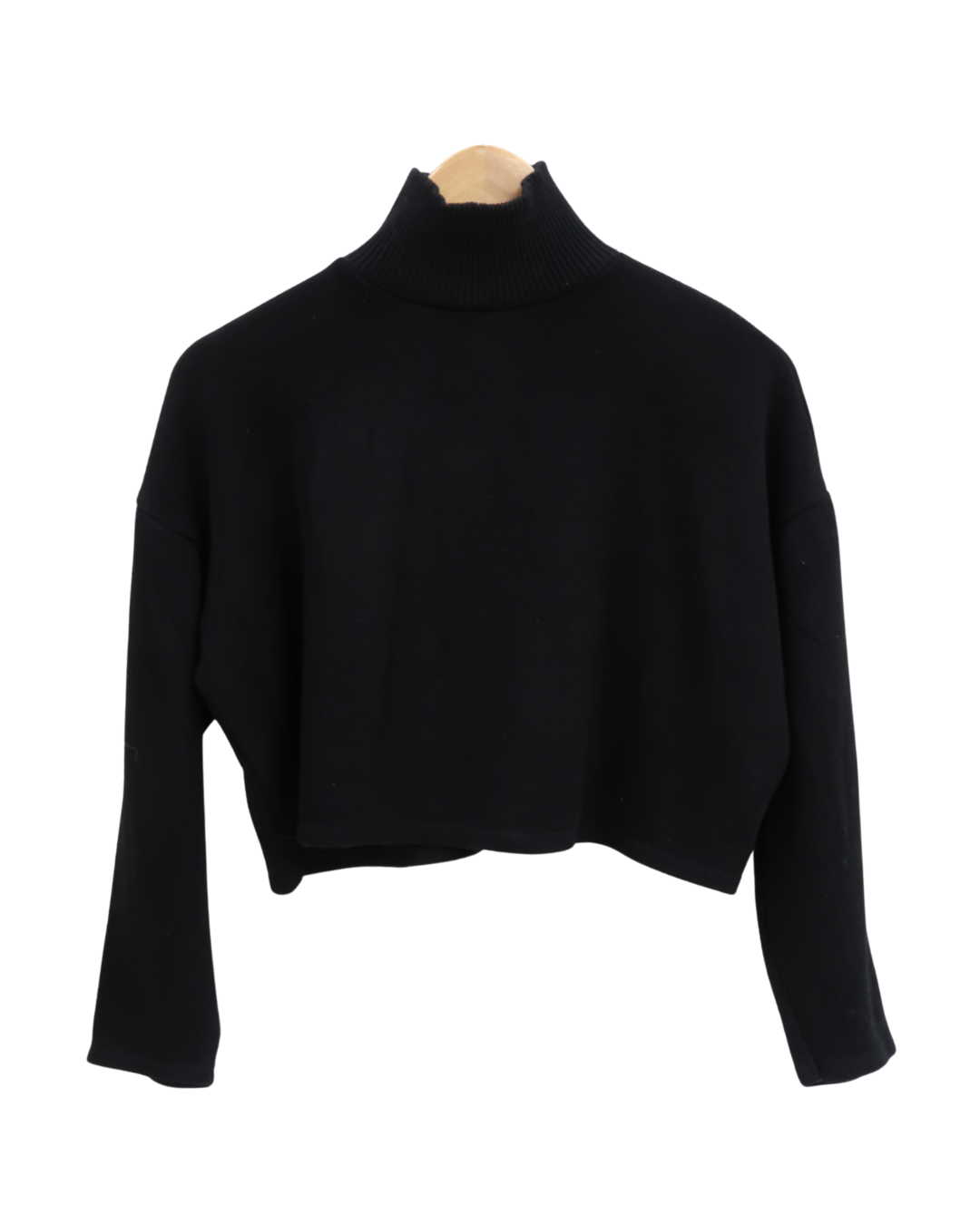 Haut au col montant noir - Zara - S