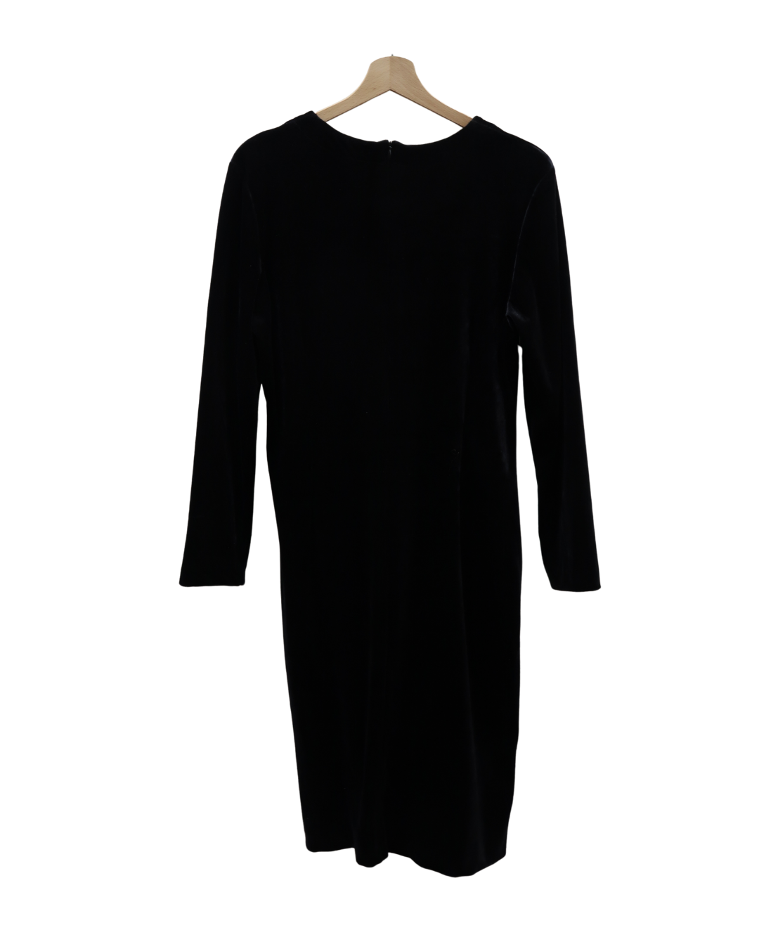 Robe longue en velour noir - L
