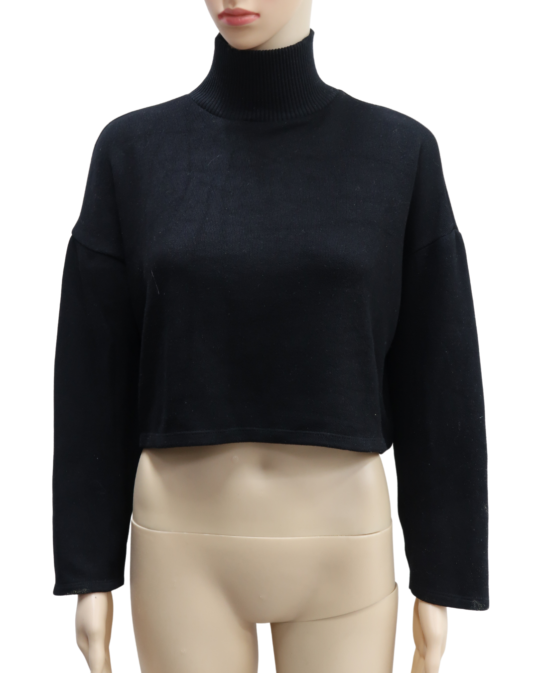 Haut au col montant noir - Zara - S