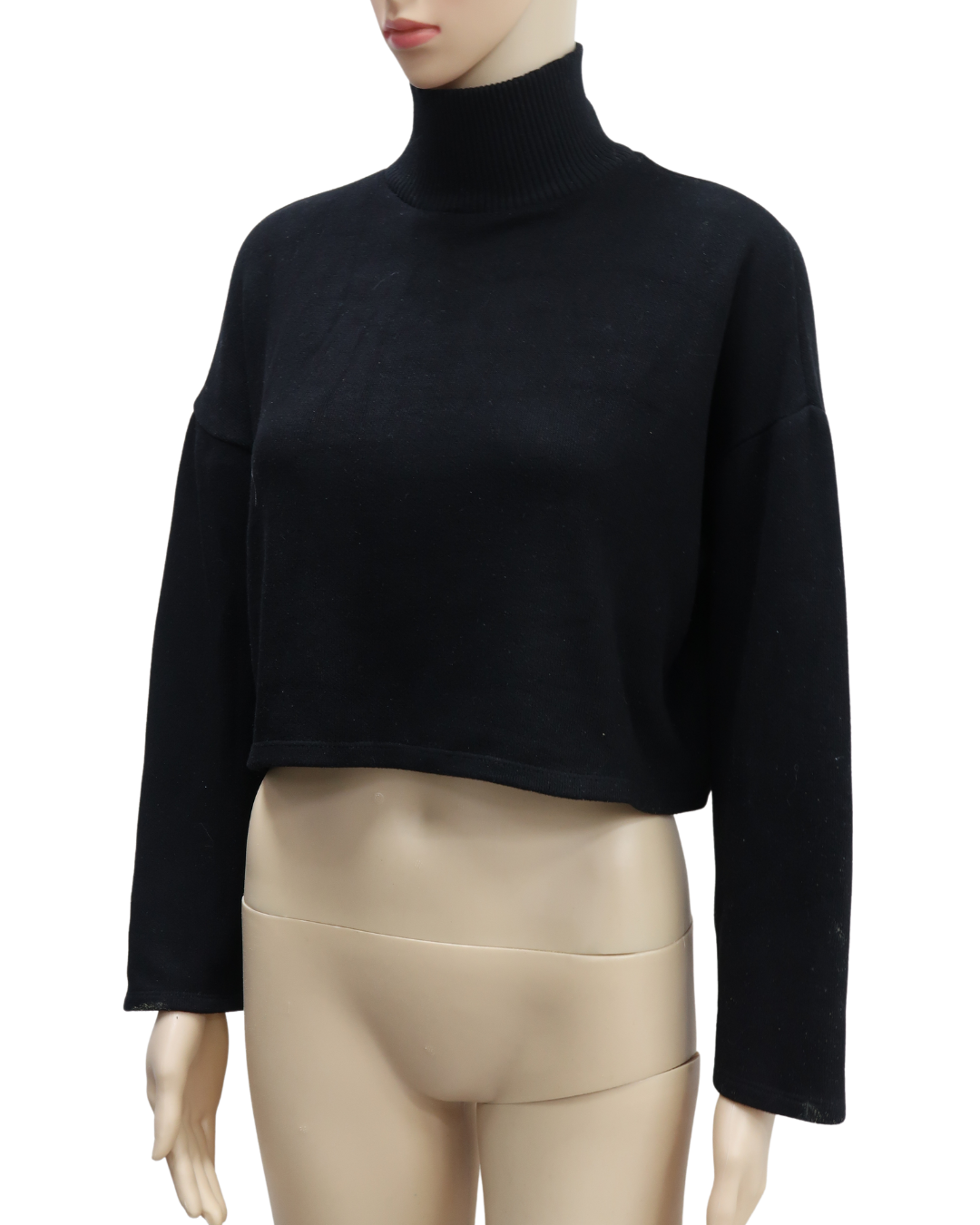 Haut au col montant noir - Zara - S