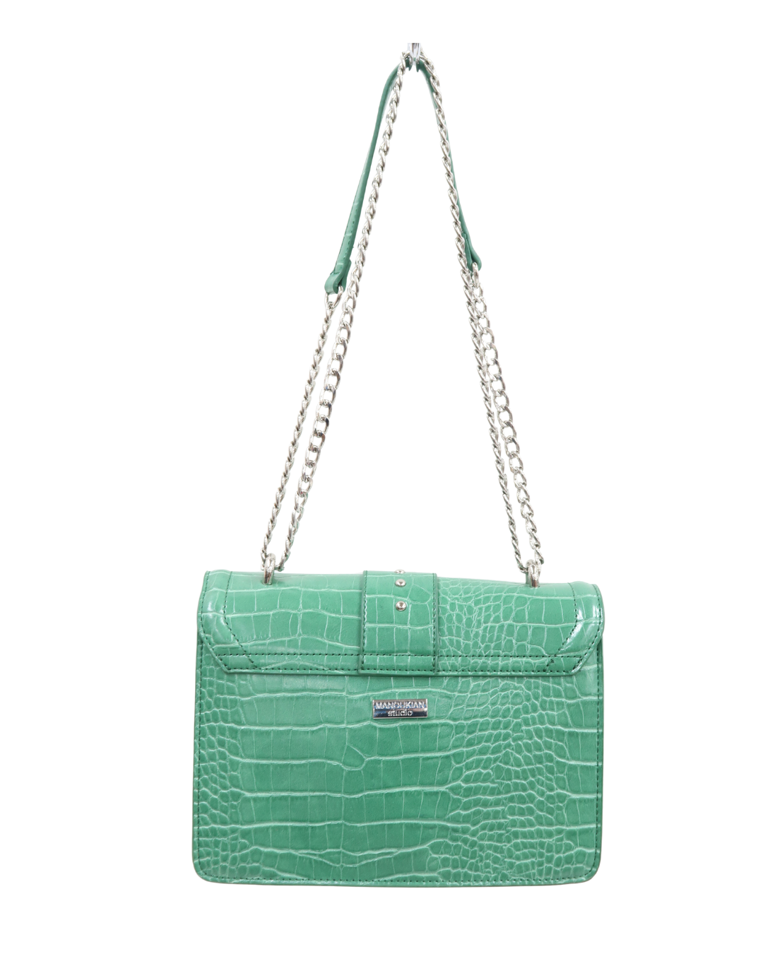 Sac bleu turquoise clouté - Manoukian