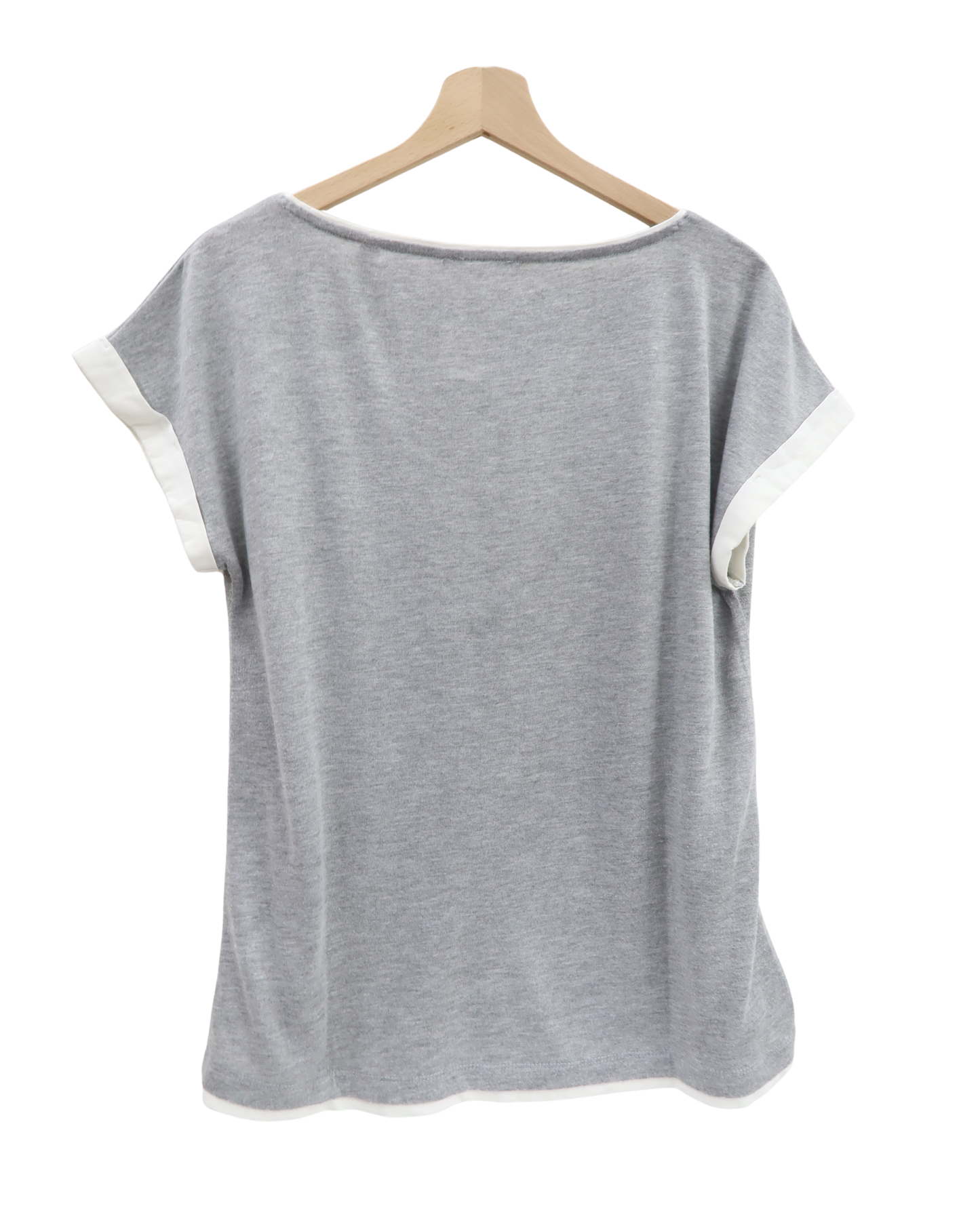 T-shirt gris & blanc - s.Oliver - M