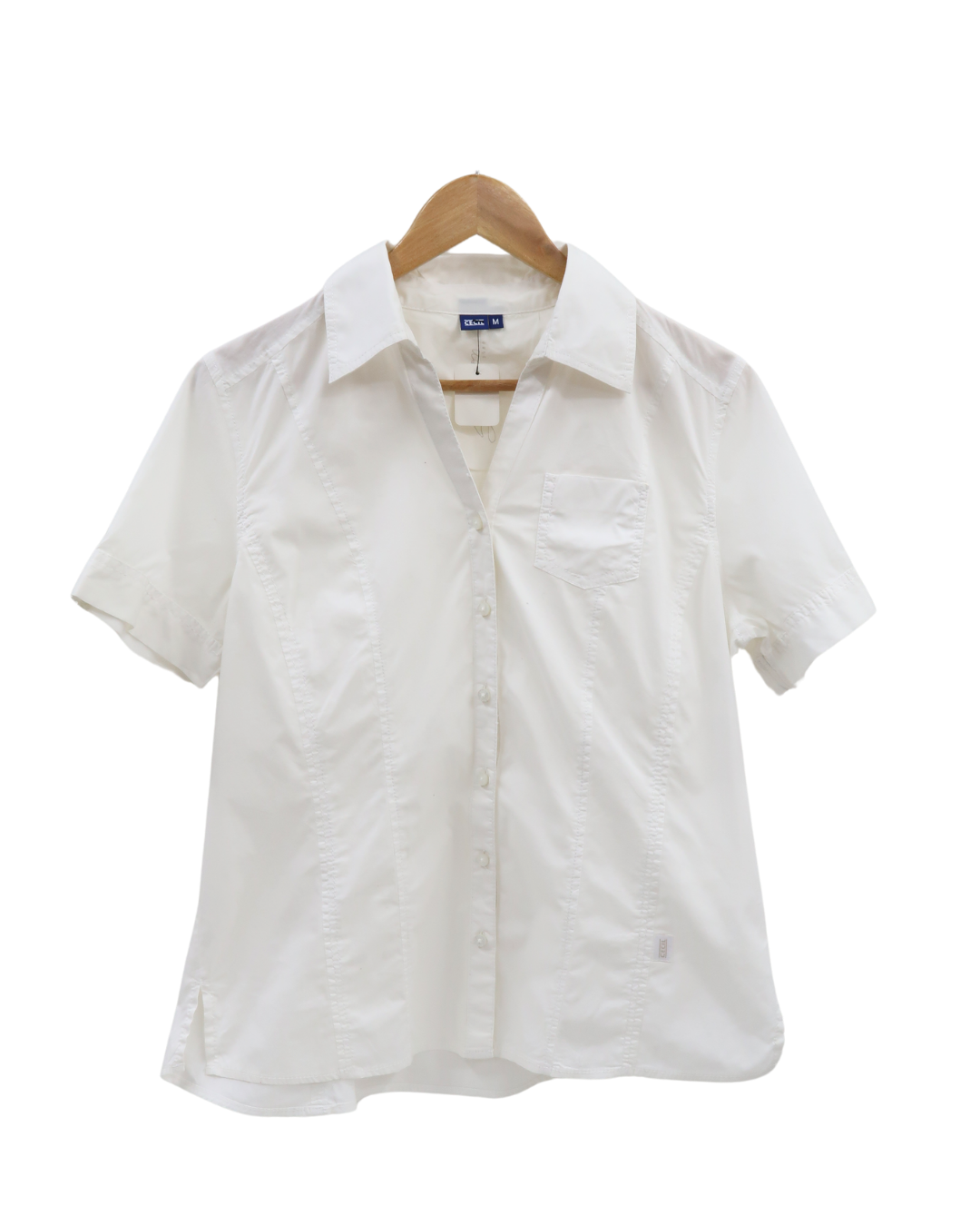 Chemise blanche à manche courtes - Cecil - M