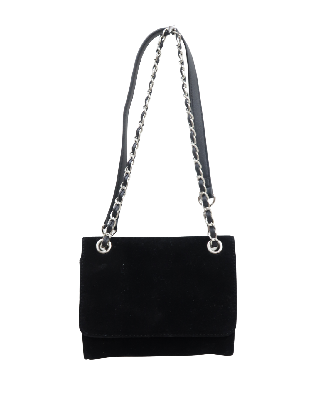 Sac à main noir en velour