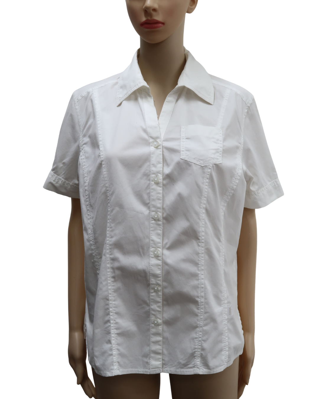 Chemise blanche à manche courtes - Cecil - M