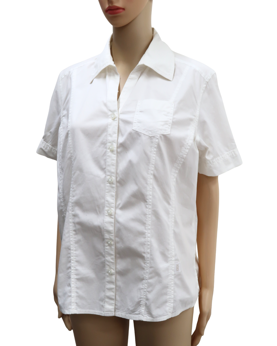 Chemise blanche à manche courtes - Cecil - M