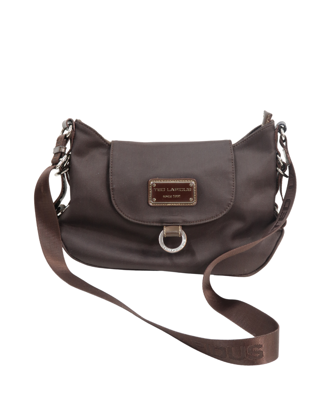 Sac marron à bandoulière - Ted Lapidus