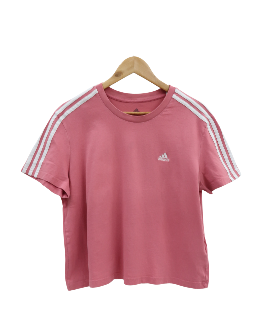T-shirt rose & blanc - Adidas - L