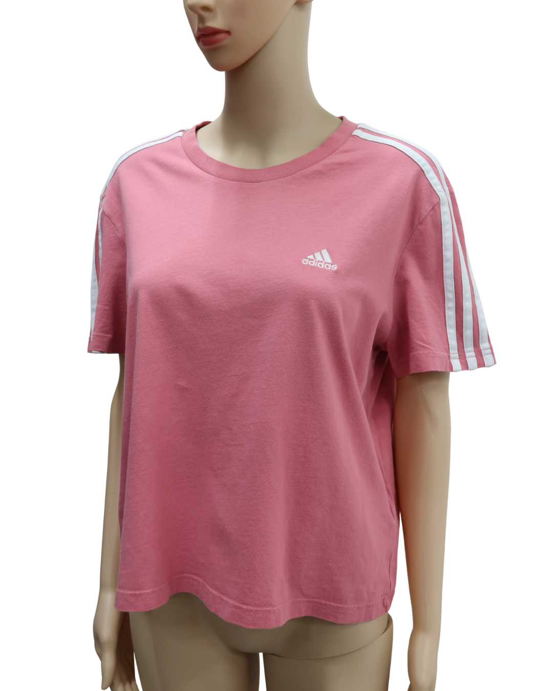 T-shirt rose & blanc - Adidas - L