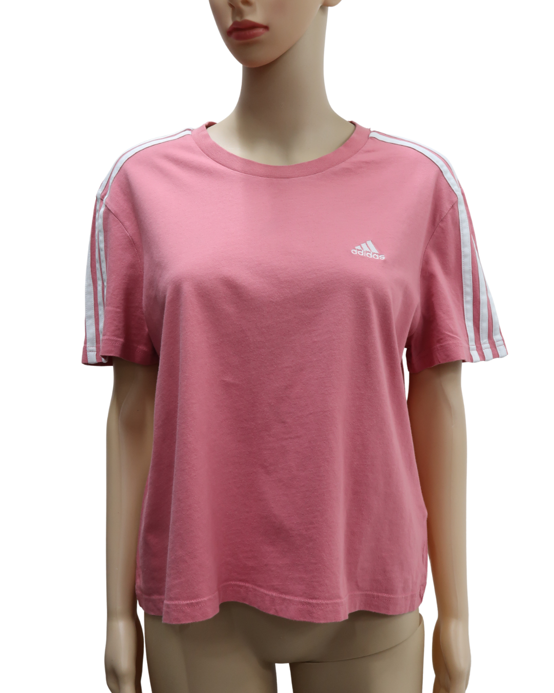 T-shirt rose & blanc - Adidas - L
