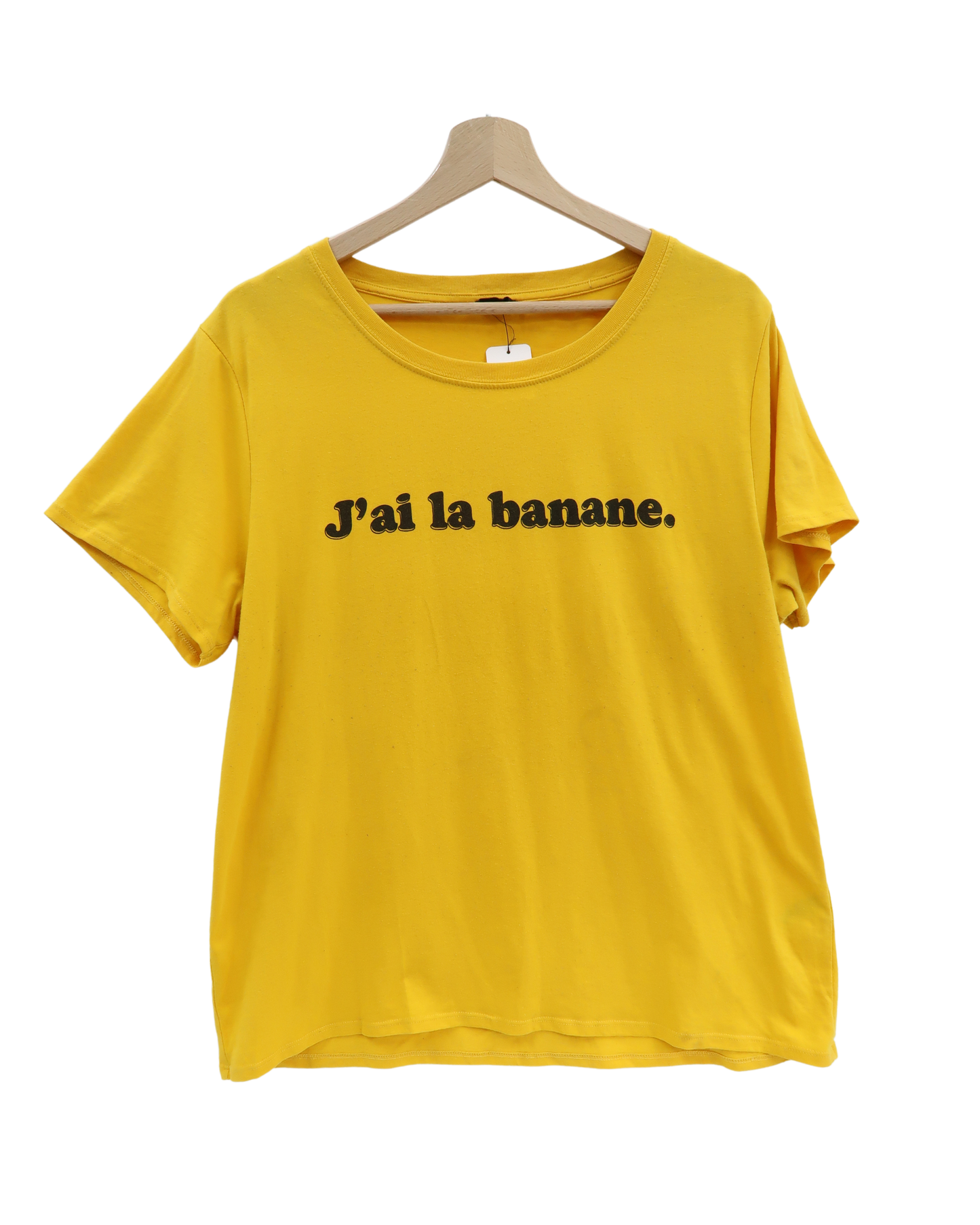 T-shirt jaune canari "j'ai la banane" - Undiz - XL
