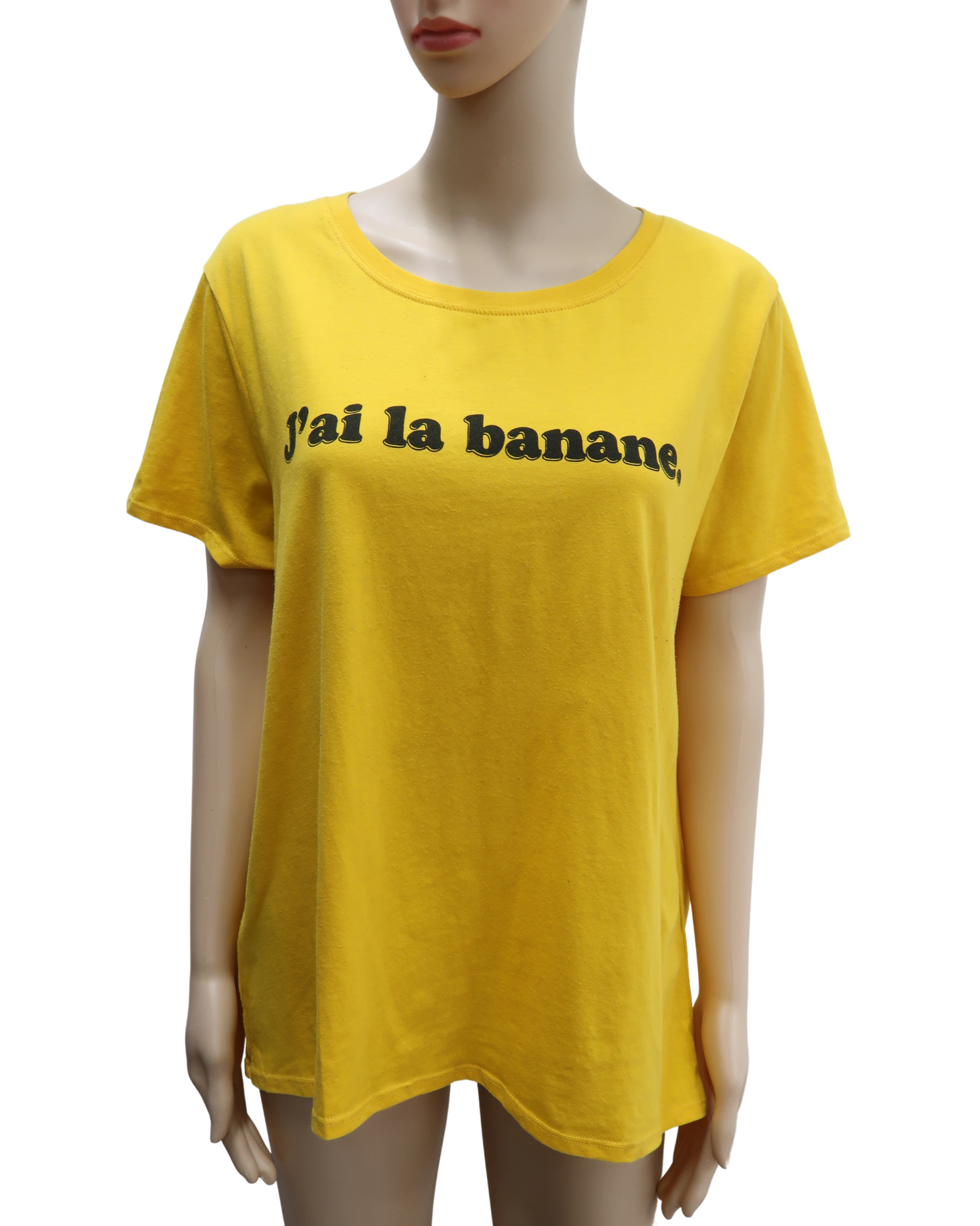 T-shirt jaune canari "j'ai la banane" - Undiz - XL