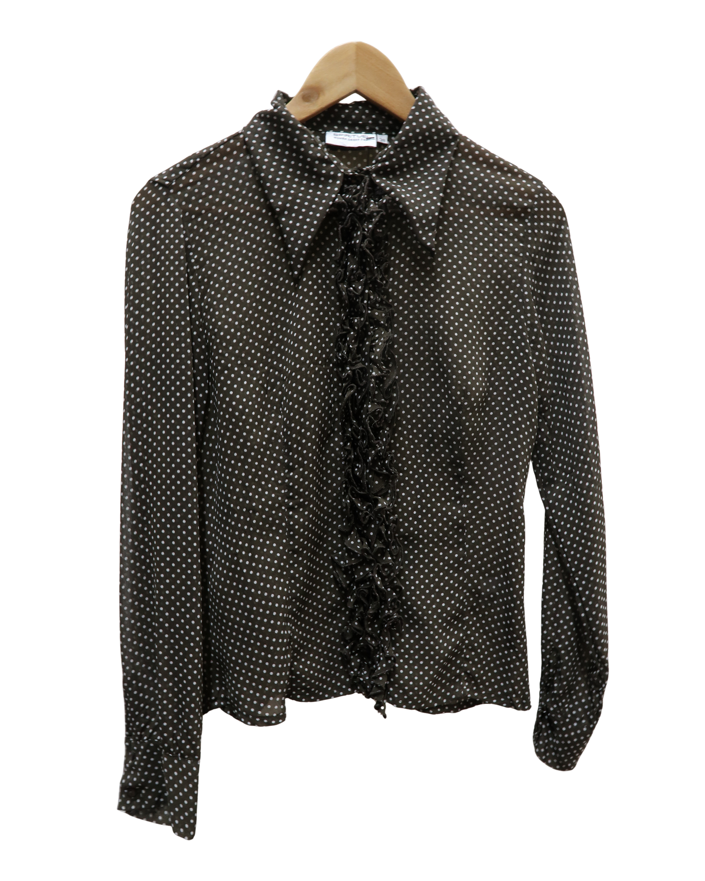 Chemisier khaki à pois blanc - Spirituel - M