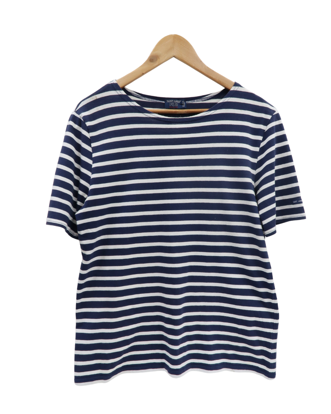 T-shirt à rayures bleu & blanc - Saint james - L