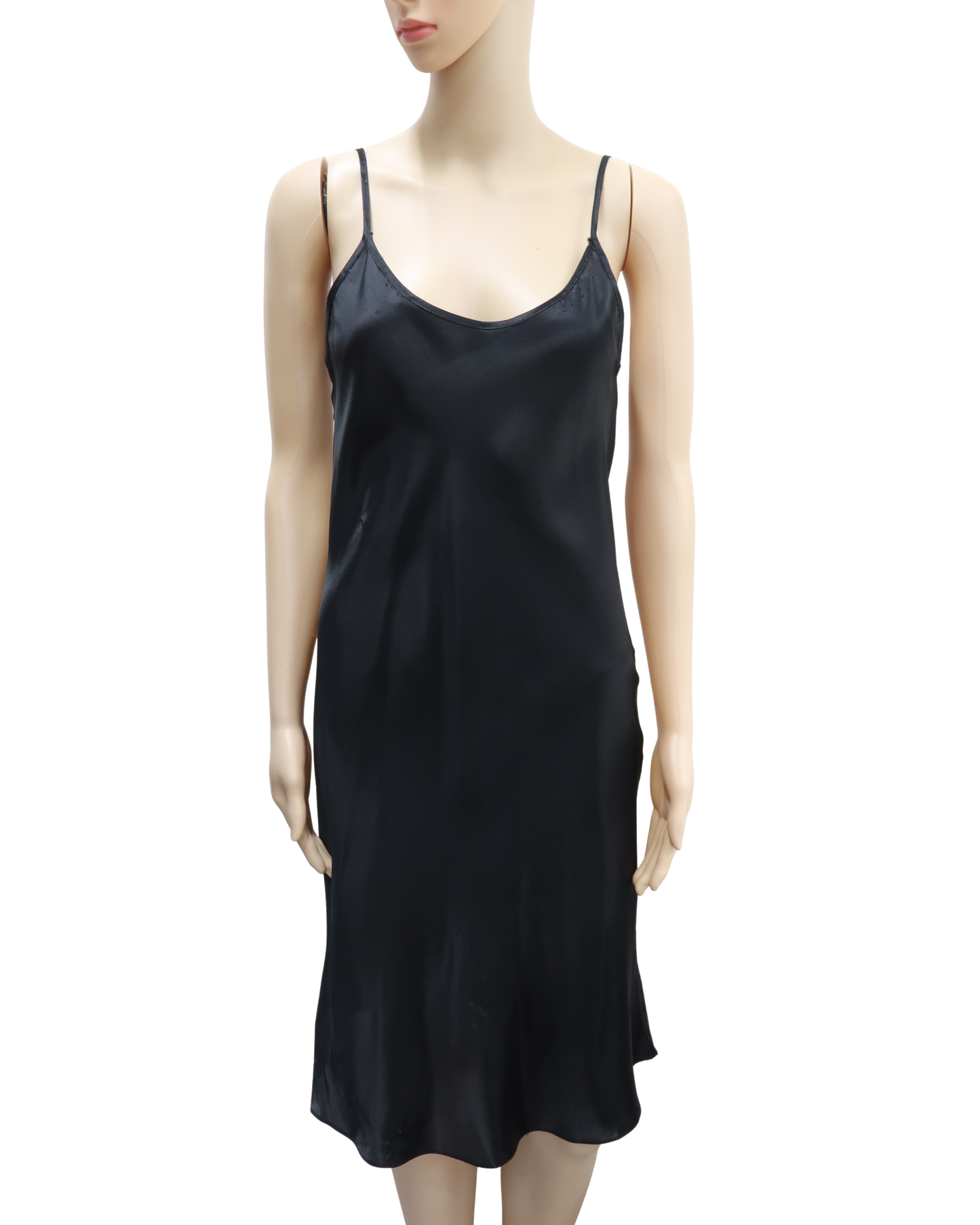 Robe noire satin - S