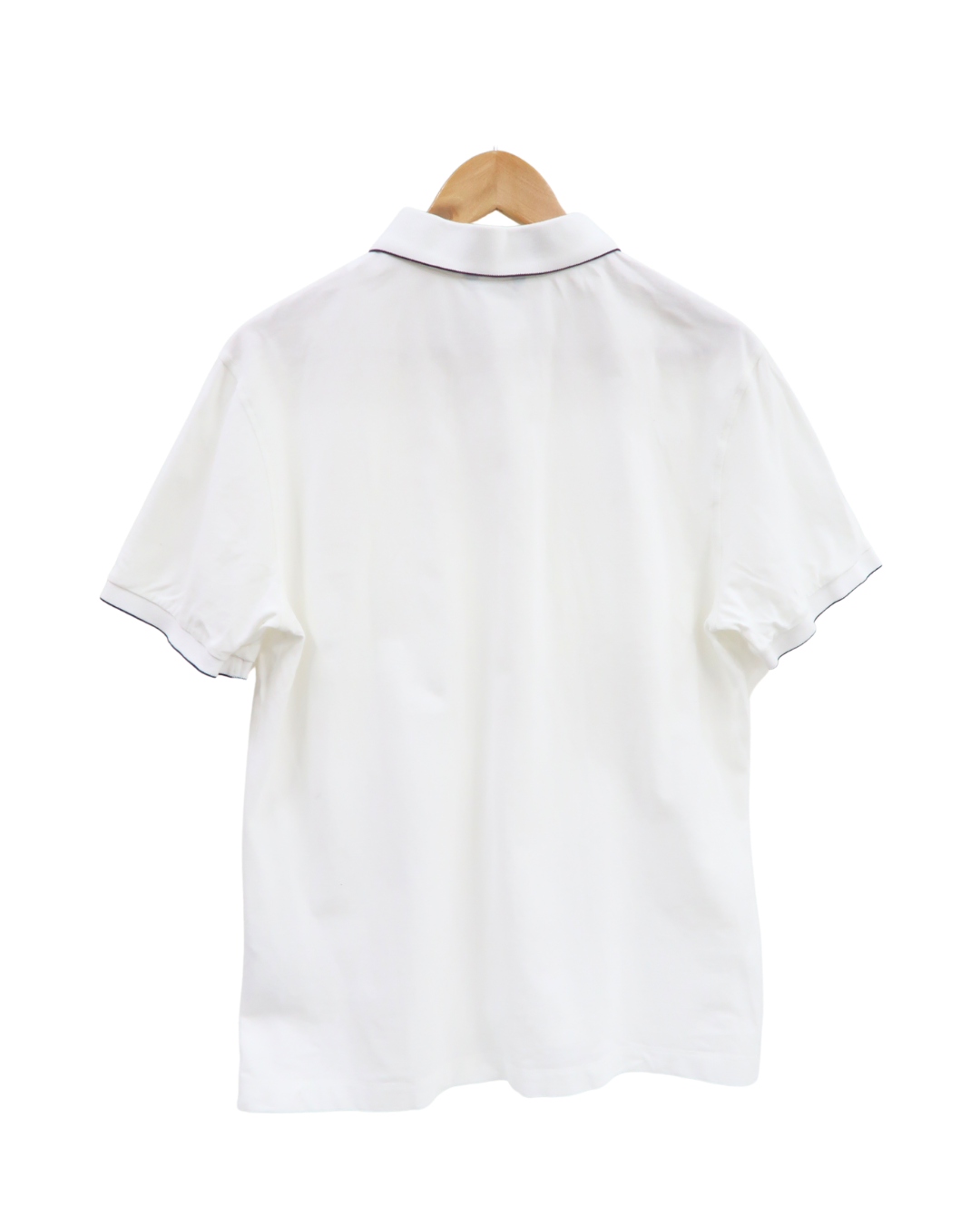 Polo blanc & noir - Massimo Dutti - L