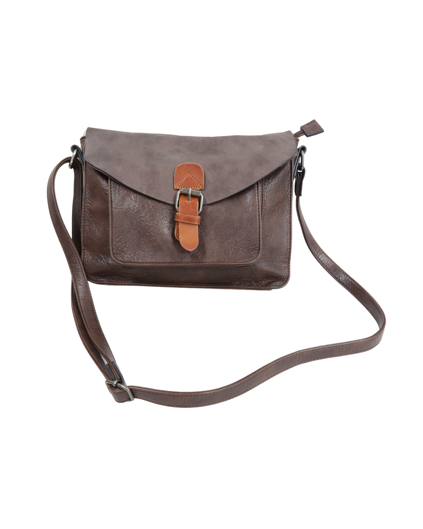 Sac à bandoulière effet cartable en cuir - Flora & Co