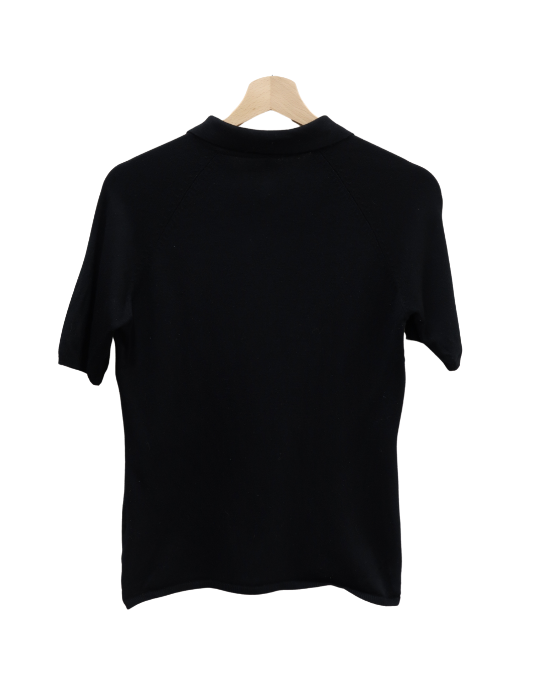 Polo en laine noir avec des petits boutons - NafNaf - M