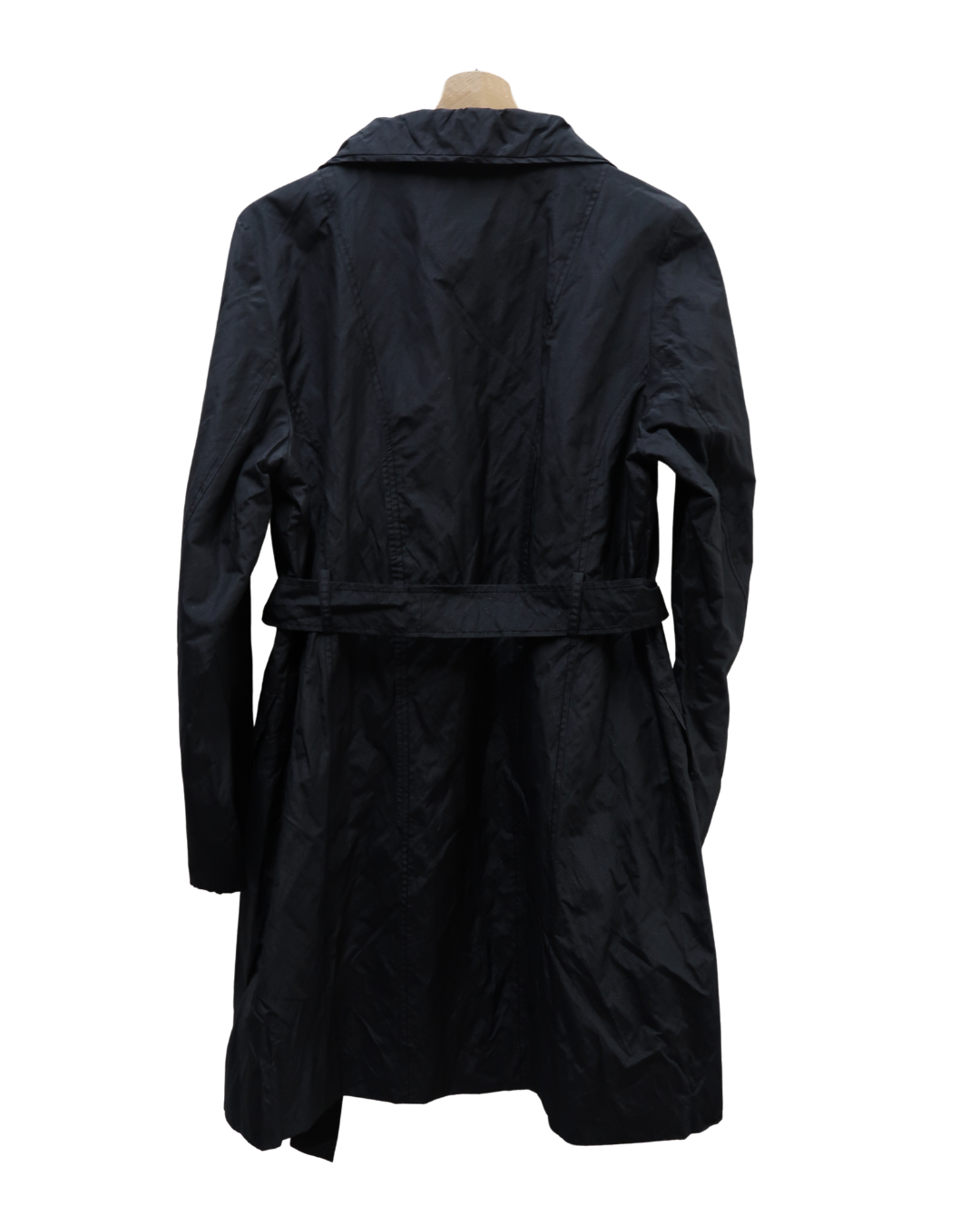 Trench imperméable noir à boutons blanc - Sarandi - M