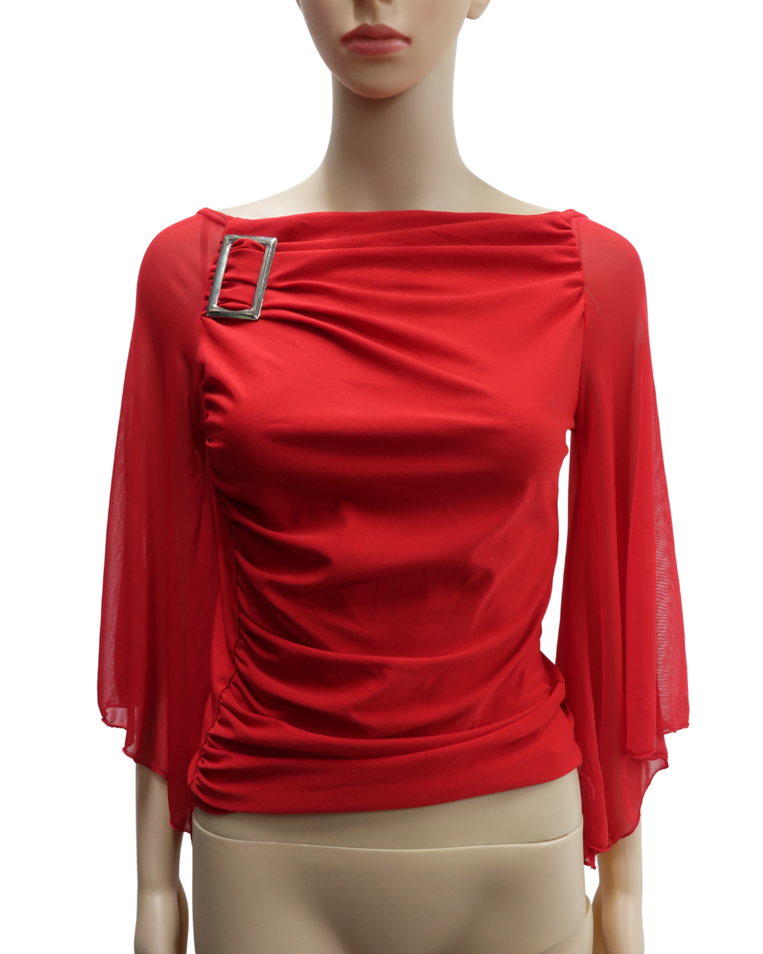Haus drapé rouge - Newfashion - S