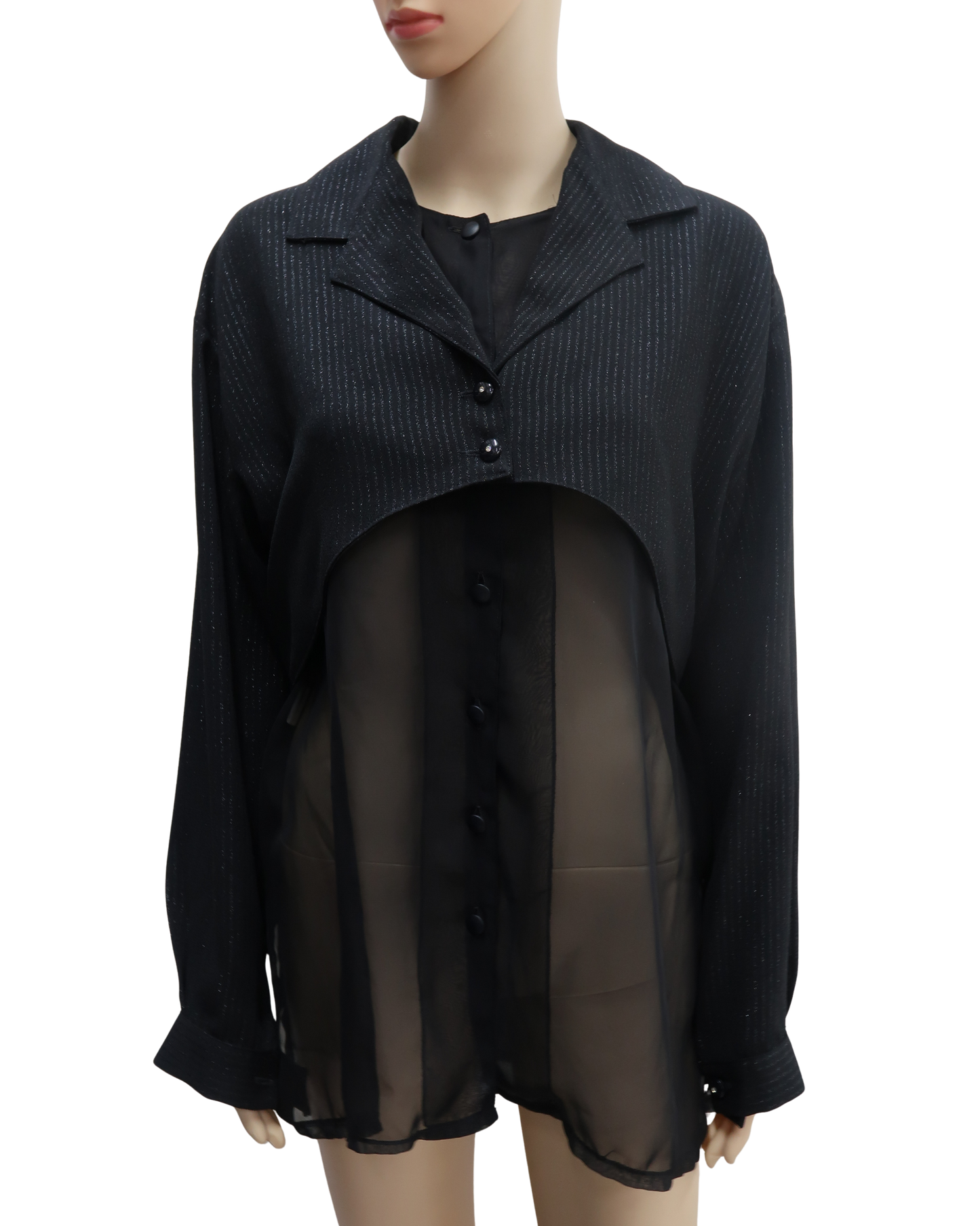 Chemise noire - Lady Vendetta - Taille unique