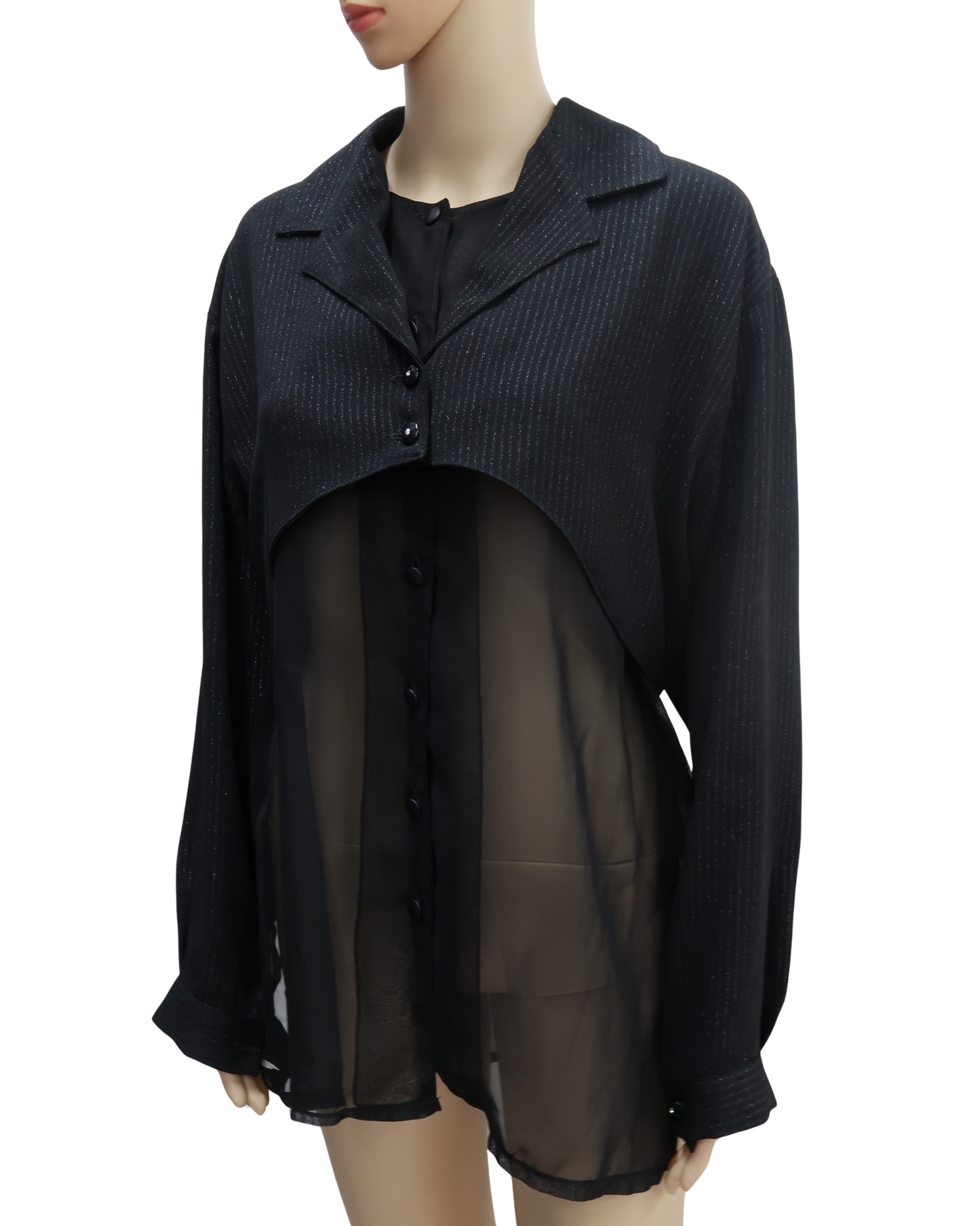 Chemise noire - Lady Vendetta - Taille unique