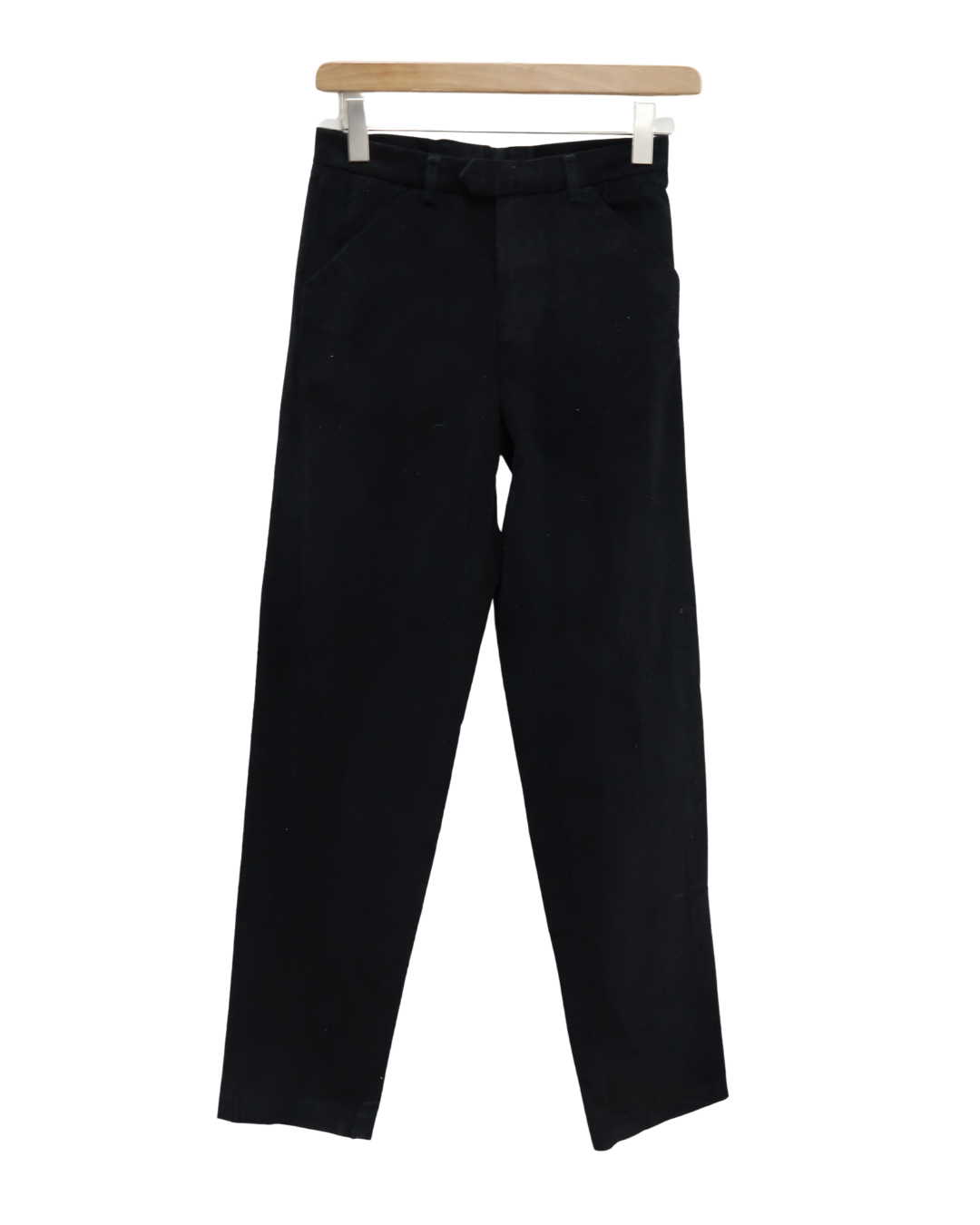 Pantalon chino noir strié en velour - Jules - S
