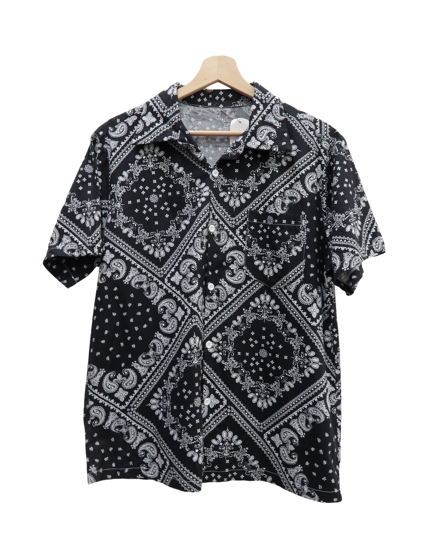 Chemise à manches courtes à motifs - Shein - M
