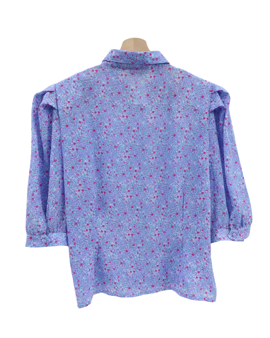 Chemisier violet à fleurs vintage - Penney - XL