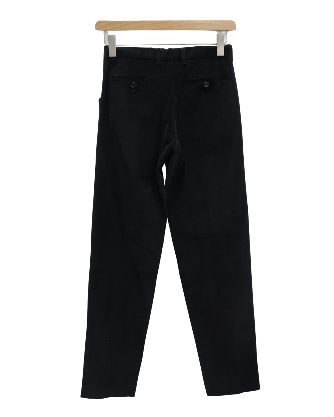 Pantalon chino noir strié en velour - Jules - S