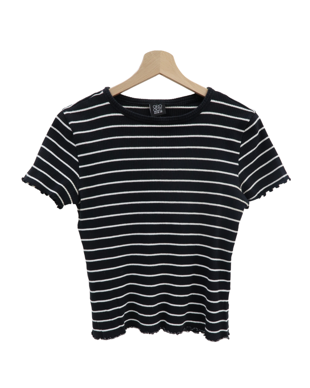 T-shirt à rayures noir & blanc - Groggy - XS