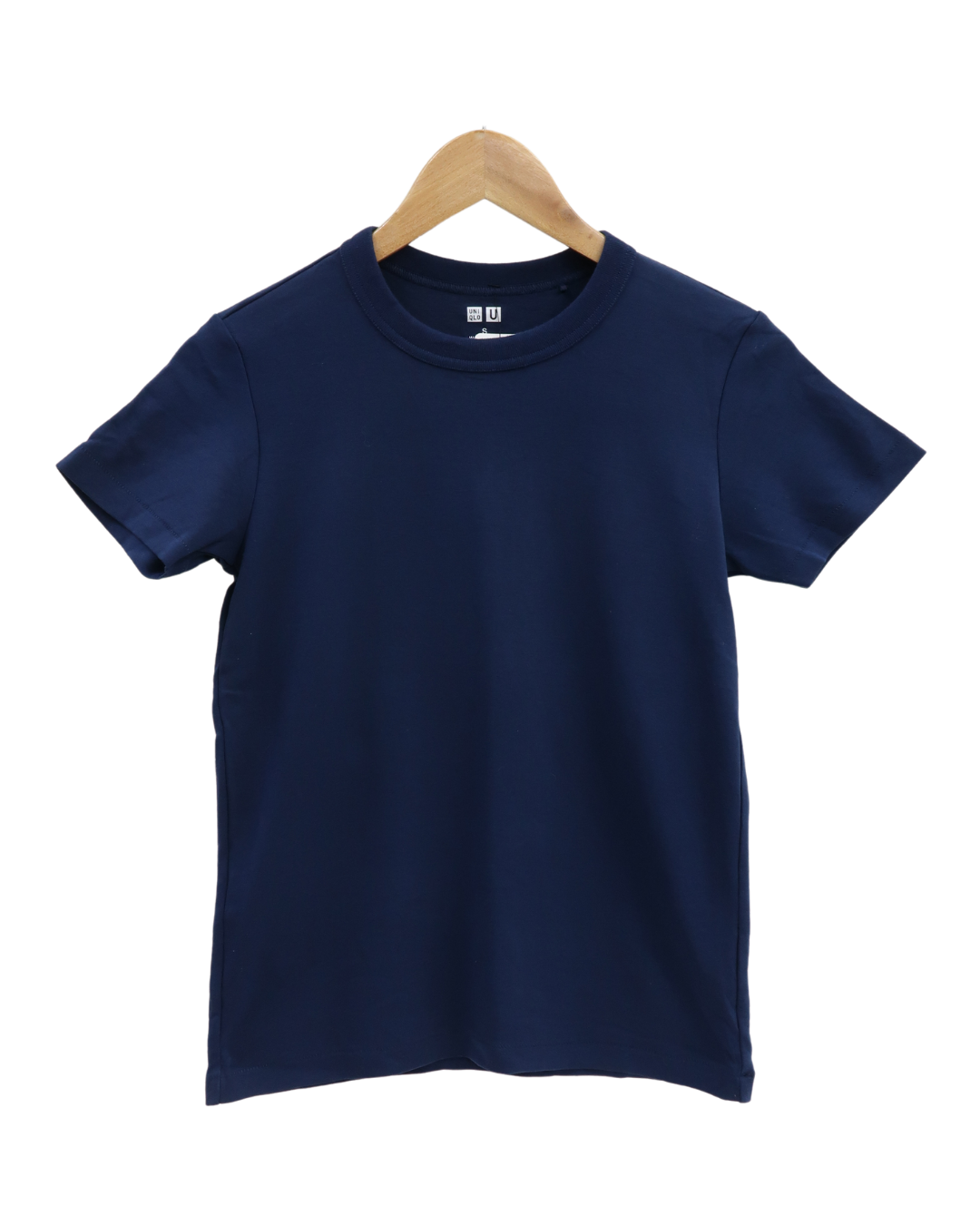 T-shirt à manches courtes bleu marine col rond - Uniqlo - S