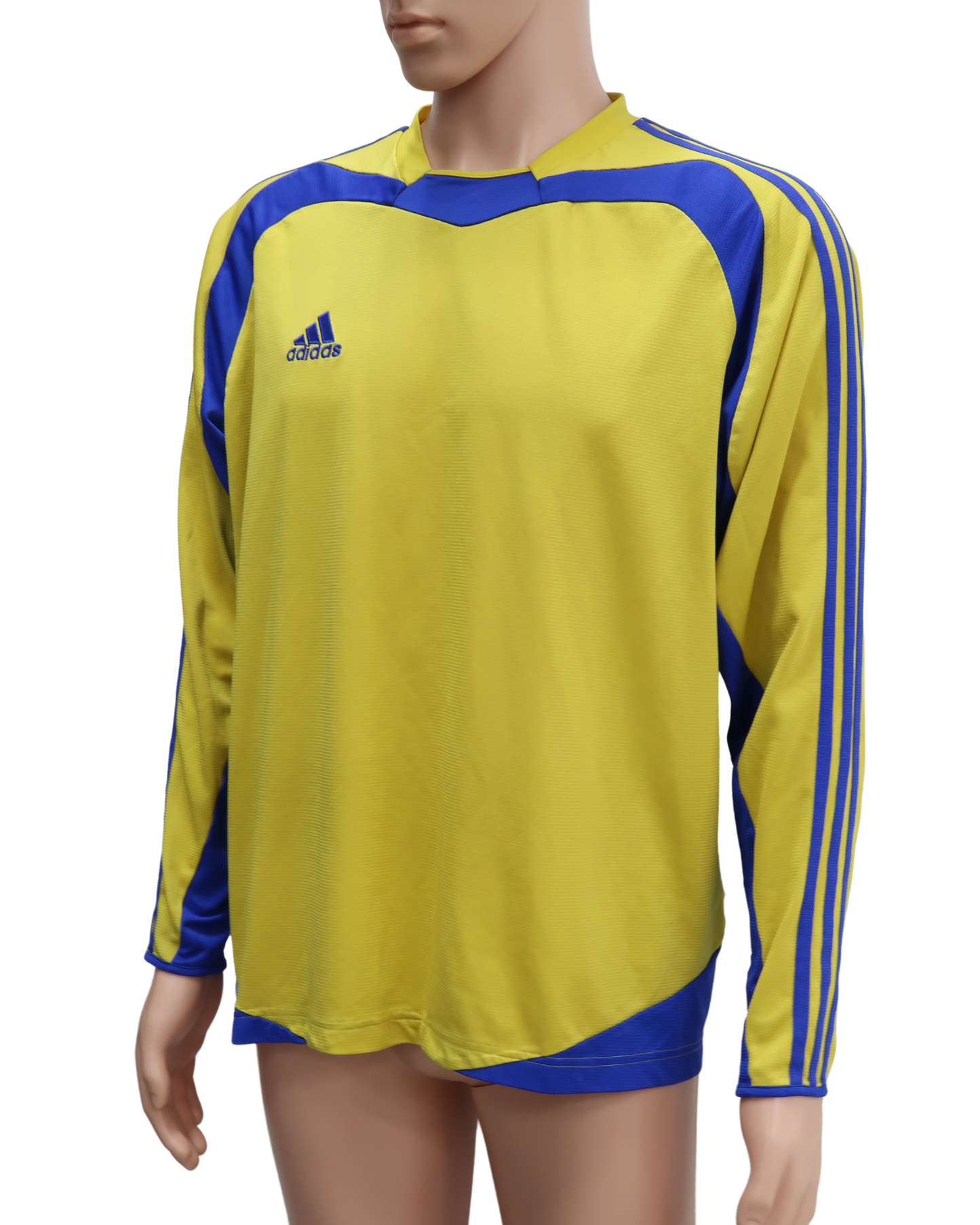 Maillot à manches longues bleu et jaune - Adidas - L