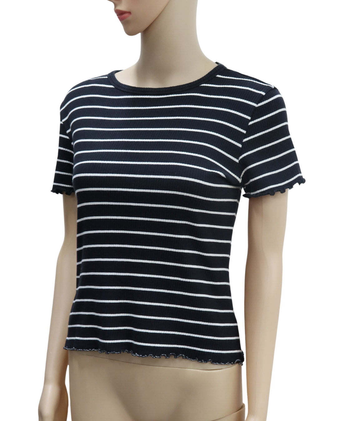 T-shirt à rayures noir & blanc - Groggy - XS
