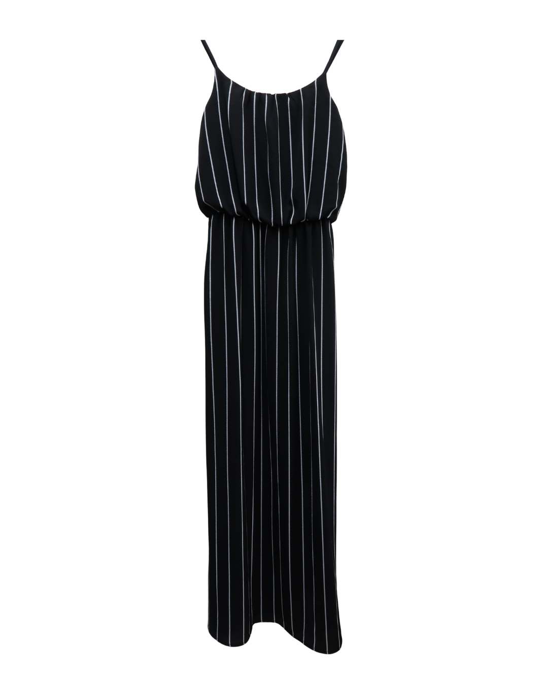 Robe longue à rayures noire et blanche - Only - S