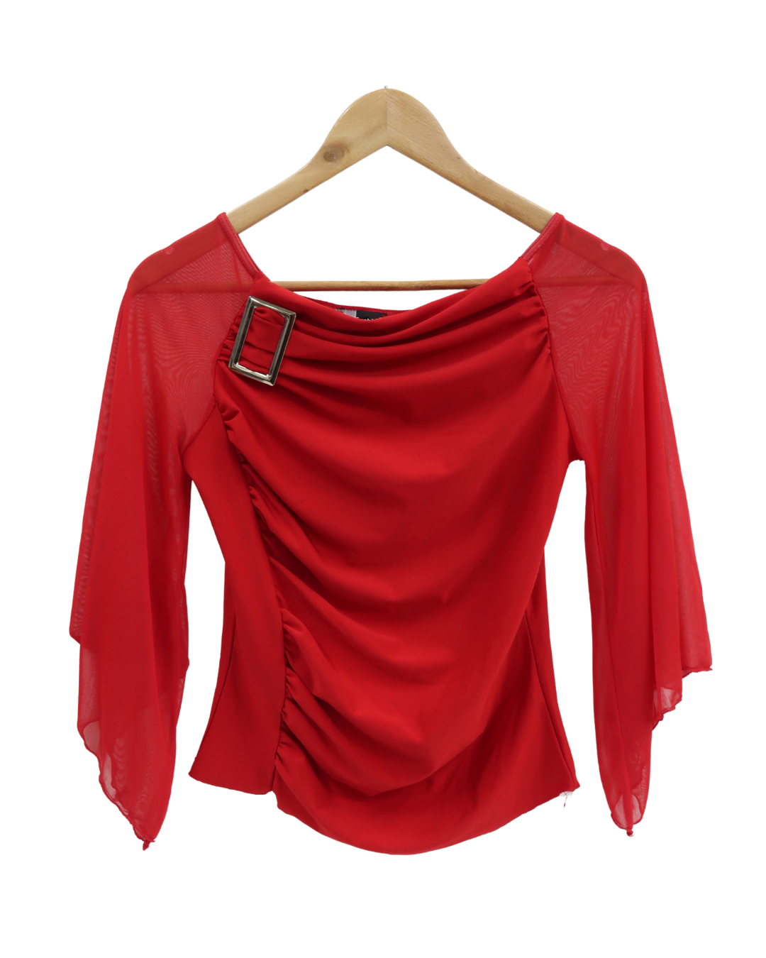 Haus drapé rouge - Newfashion - S
