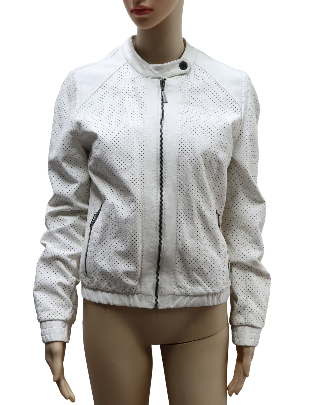 Veste blanche en simili cuir - Cooleat - M