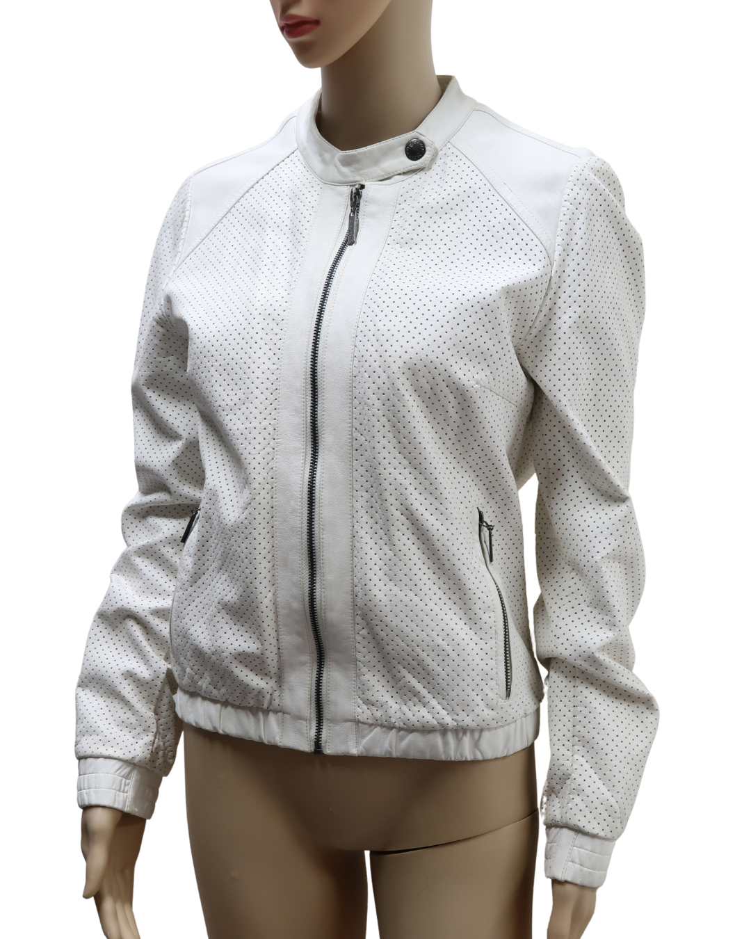 Veste blanche en simili cuir - Cooleat - M