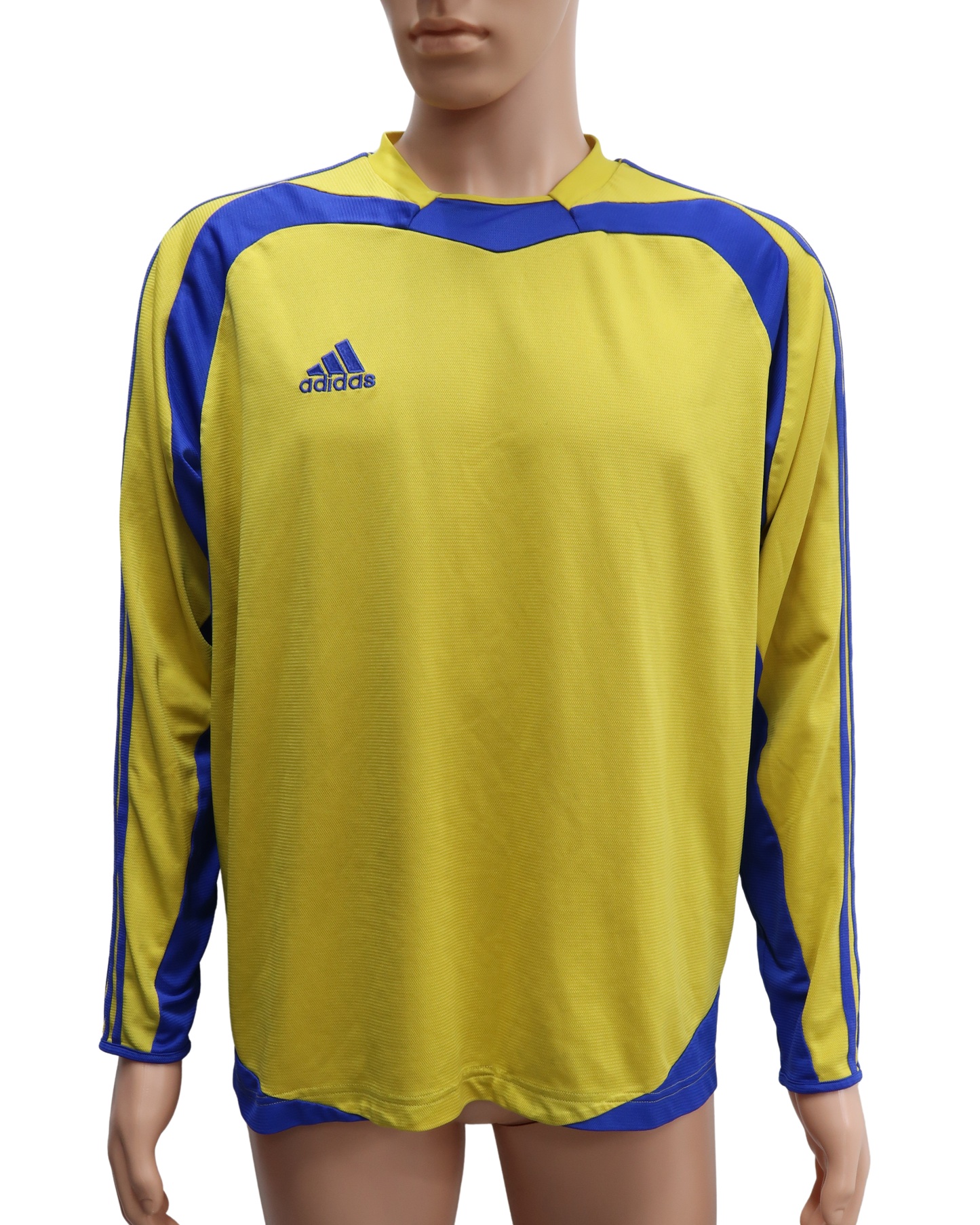 Maillot à manches longues bleu et jaune - Adidas - L
