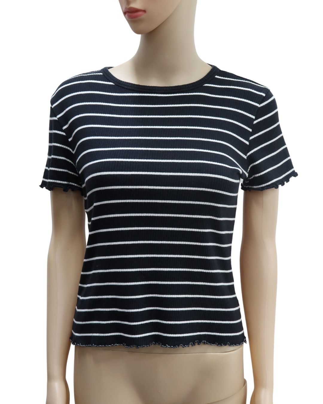 T-shirt à rayures noir & blanc - Groggy - XS