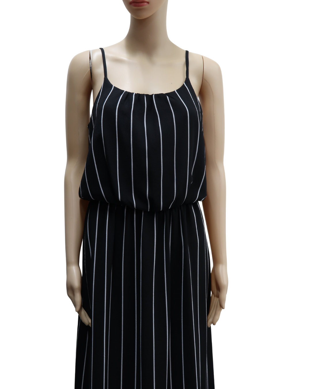 Robe longue à rayures noire et blanche - Only - S