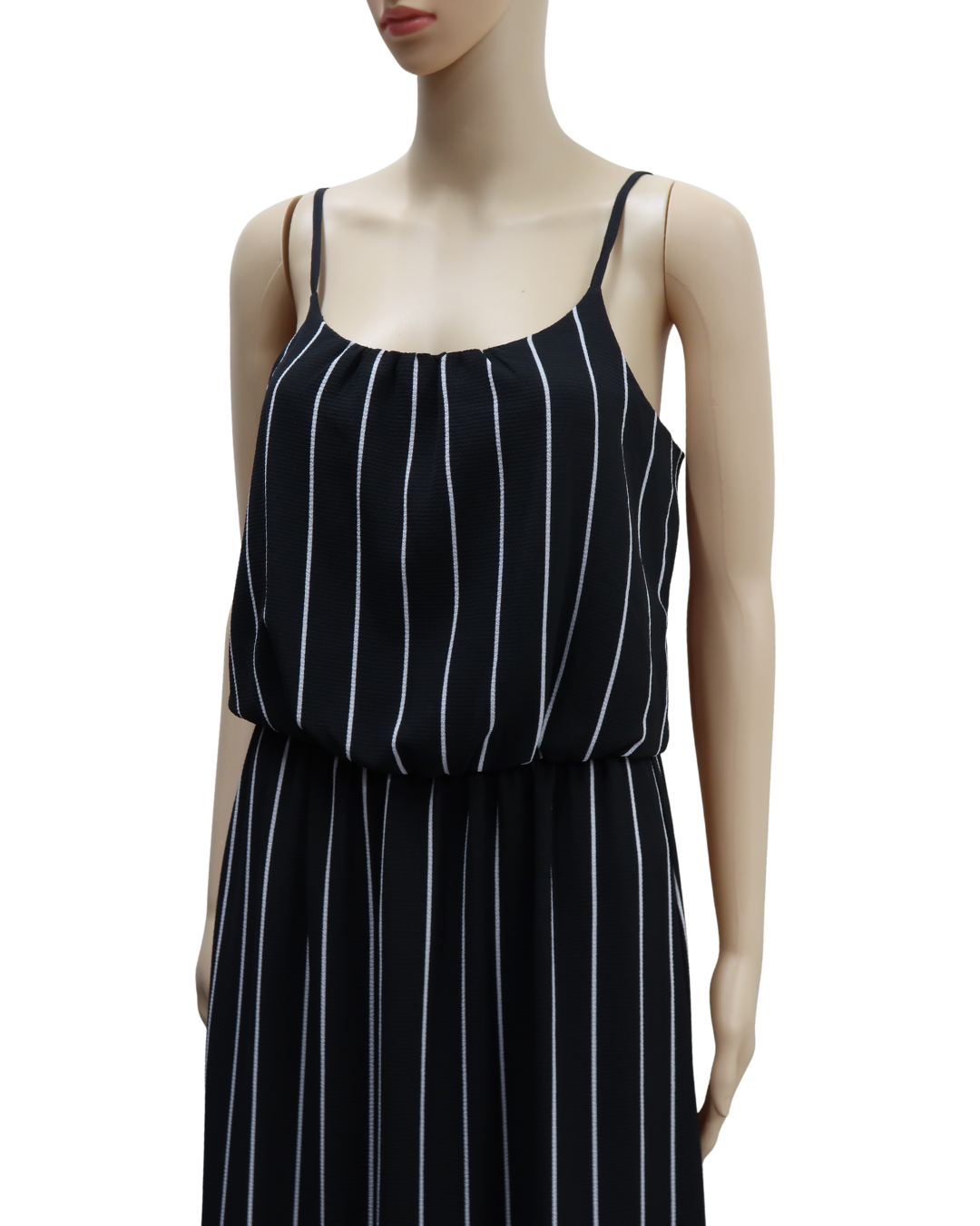 Robe longue à rayures noire et blanche - Only - S
